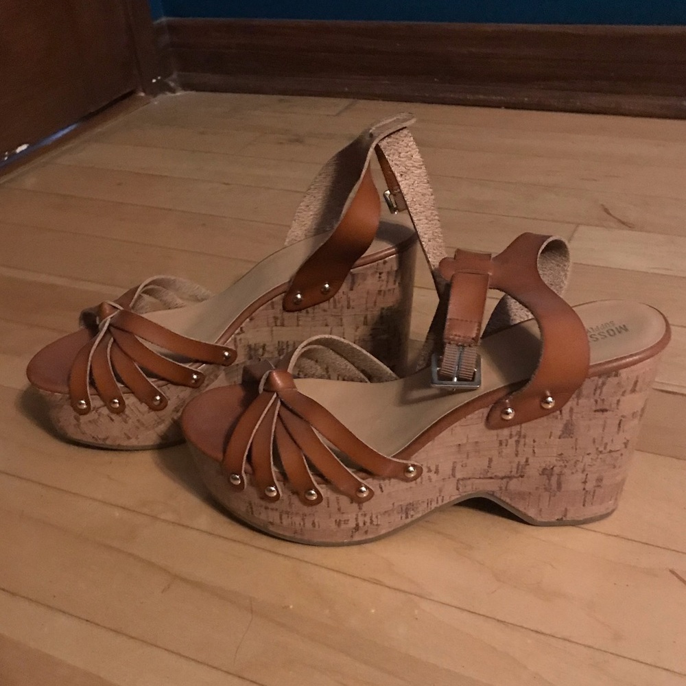 Cork wedge sandals